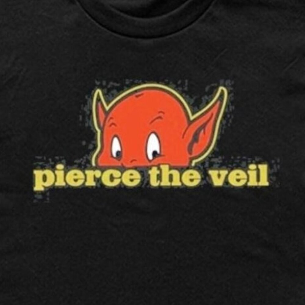 Pierce The Veil Devil Graphic Rock Band Fan Summer Casual Unisex T-Shirt  166 - Picture 2 of 5